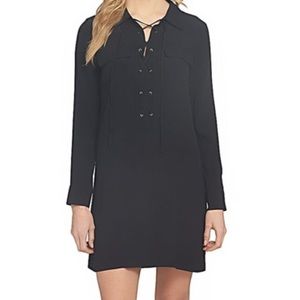 Black 1. state mini long sleeve dress
